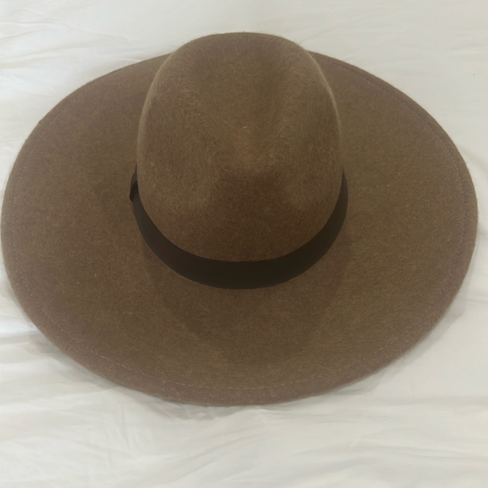 Zara wide brim felt hat